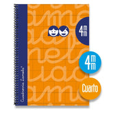 Bloc Espiral Estándar Liso 90g | Lamela | Cartón | Formato Estándar | Pack 5 Unidades